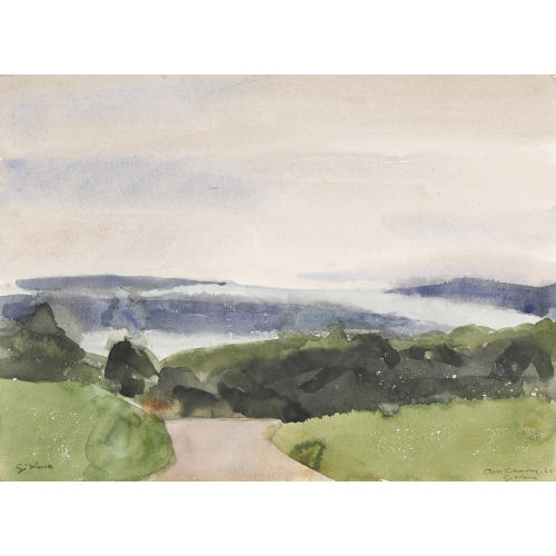 ALBERT CHAVAZ : Landschaft bei Gibloux (DOBIASCHOFSKY AUKTIONEN AG)