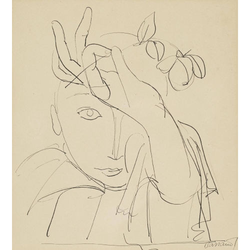 MAURICE BARRAUD : 'Knabe mit einer Rose in der Hand' (DOBIASCHOFSKY AUKTIONEN AG)