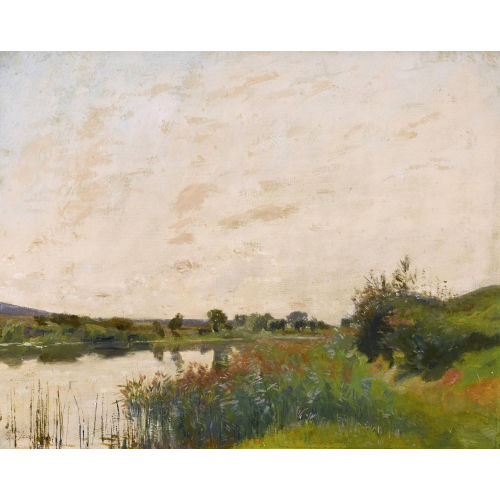 GUSTAVE JEANNERET : 'Thielle � Cornaux' (DOBIASCHOFSKY AUKTIONEN AG)
