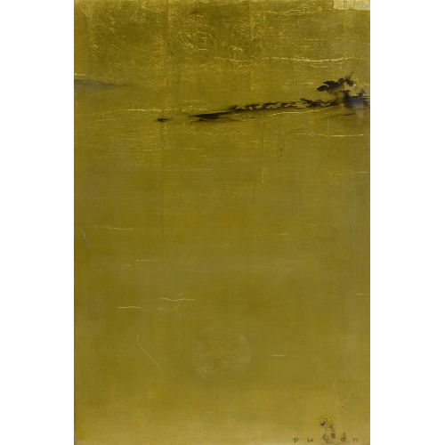 TRAN PHUC DUYEN : Abstraktion in Gold und Schwarz (DOBIASCHOFSKY AUKTIONEN AG)