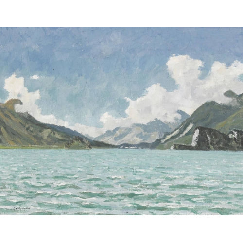 HEINRICH NYFFENEGGER : Sommerliche Seelandschaft (DOBIASCHOFSKY AUKTIONEN AG)