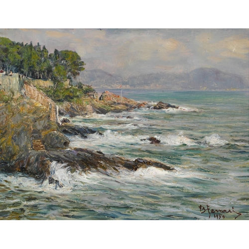 BERTO FERRARI : K�stenpartie bei Nervi (DOBIASCHOFSKY AUKTIONEN AG)
