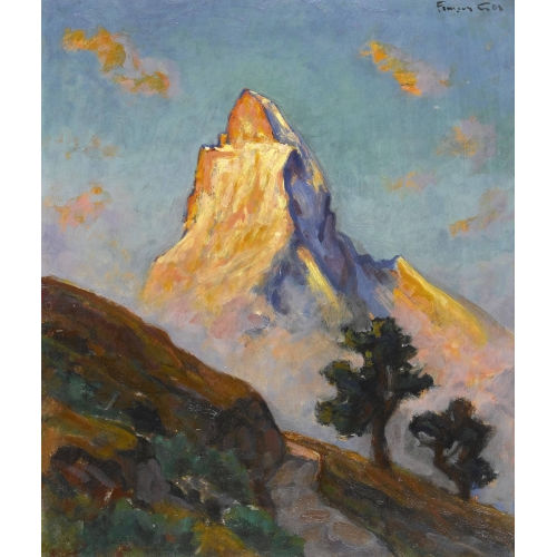 FRAN�OIS GOS : 'Cervin aurore' (DOBIASCHOFSKY AUKTIONEN AG)