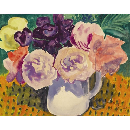 PETER MIEG : Stillleben mit Rosen (DOBIASCHOFSKY AUKTIONEN AG)
