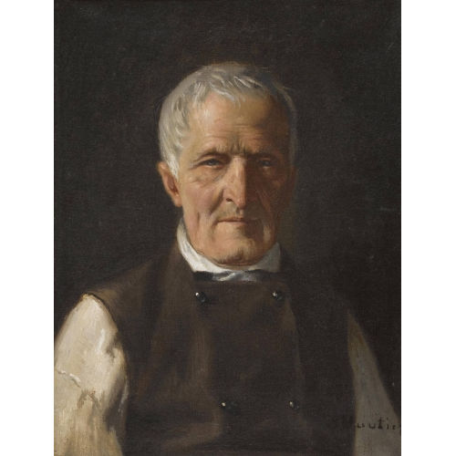 BENJAMIN I VAUTIER : Portr�t eines �lteren Herrn (DOBIASCHOFSKY AUKTIONEN AG)