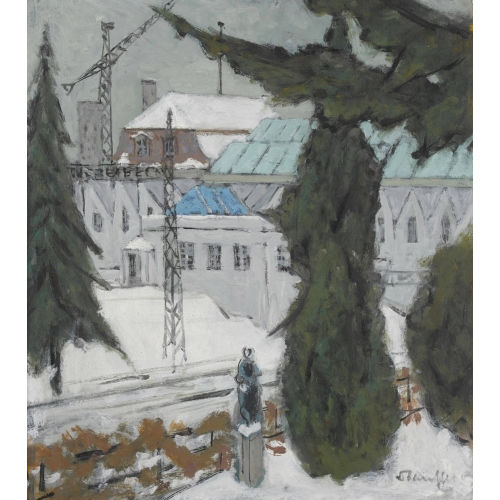 FRED STAUFFER : 'Fabrik im Winter' (DOBIASCHOFSKY AUKTIONEN AG)