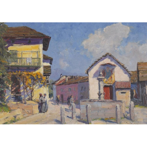 PAUL KUTSCHA : 'Dorfstrasse' (DOBIASCHOFSKY AUKTIONEN AG)