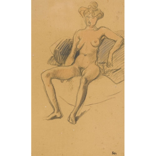TH�OPHILE-ALEXANDRE STEINLEN : Nu assis (DOBIASCHOFSKY AUKTIONEN AG)