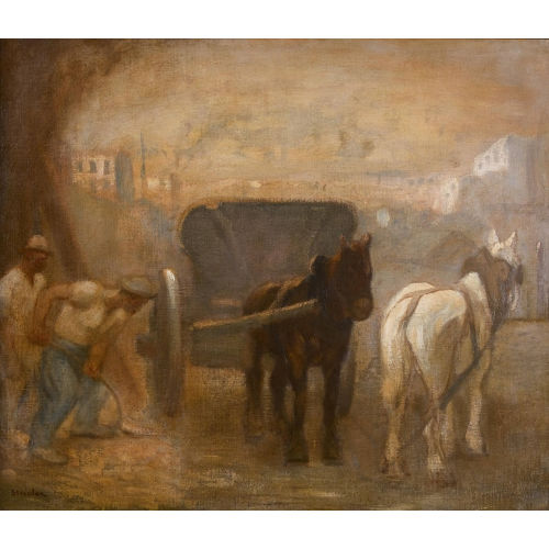 TH�OPHILE-ALEXANDRE STEINLEN : Les ouvriers (DOBIASCHOFSKY AUKTIONEN AG)