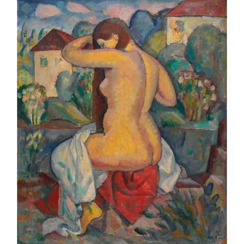 PAUL TH�OPHILE ROBERT : 'Femme se peignant' (DOBIASCHOFSKY AUKTIONEN AG)