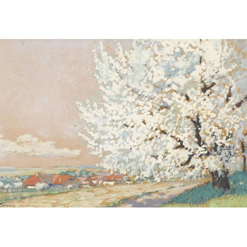 JAN PIETER TERWEY : Landschaft mit bl�hendem Baum (DOBIASCHOFSKY AUKTIONEN AG)