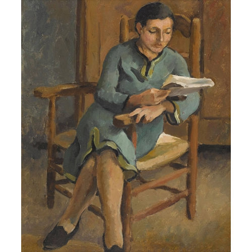 WILHELM GIMMI : Liseuse assise (DOBIASCHOFSKY AUKTIONEN AG)