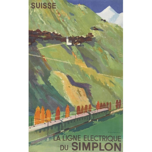 HANS JEGERLEHNER : 'La ligne �l�ctrique du Simplon' (DOBIASCHOFSKY AUKTIONEN AG)