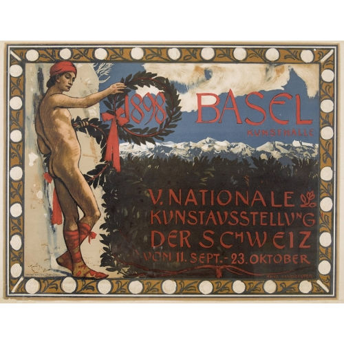 HANS SANDREUTER : 'V. Nationale Kunstausstellung der Schweiz 1898' (DOBIASCHOFSKY AUKTIONEN AG)