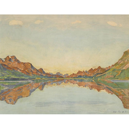 FERDINAND HODLER : 'Silvaplanasee im Herbst' (DOBIASCHOFSKY AUKTIONEN AG)