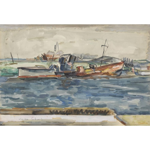 LUCIEN SCHWOB : 'Le bateau abandonn�' (DOBIASCHOFSKY AUKTIONEN AG)