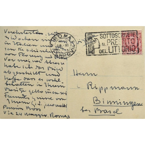 GIOVANNI GIACOMETTI : Autograf (DOBIASCHOFSKY AUKTIONEN AG)