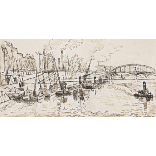 PAUL SIGNAC : P�niches sur la Seine (DOBIASCHOFSKY AUKTIONEN AG)