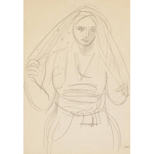 MAURICE BARRAUD : Frau mit Schleier (DOBIASCHOFSKY AUKTIONEN AG)