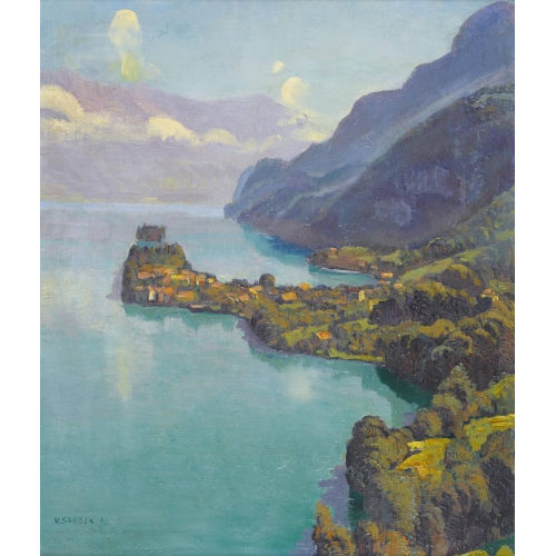 VICTOR SURBEK : Iseltwald am Brienzersee (DOBIASCHOFSKY AUKTIONEN AG)