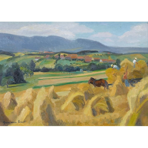 GERMAINE ERNST : 'Moisson � St-Saphorin sur Morges' (DOBIASCHOFSKY AUKTIONEN AG)