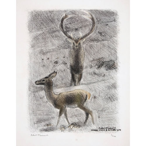 ROBERT HAINARD : 'Cerf et biche' (DOBIASCHOFSKY AUKTIONEN AG)