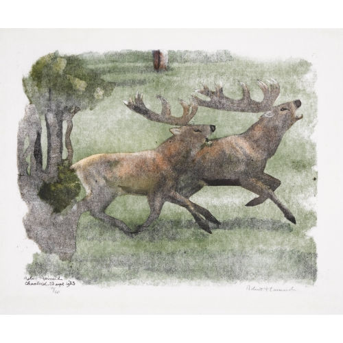 ROBERT HAINARD : 'Cerfs s′accompagnant' (DOBIASCHOFSKY AUKTIONEN AG)