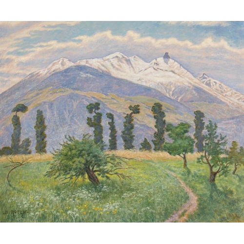 BERTHE ROTEN-CALPINI : Landschaft im Wallis (DOBIASCHOFSKY AUKTIONEN AG)