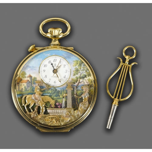 TASCHENUHR MIT AUTOMAT UND MUSIK : Charles Reuge, Sainte-Croix (DOBIASCHOFSKY AUKTIONEN AG)