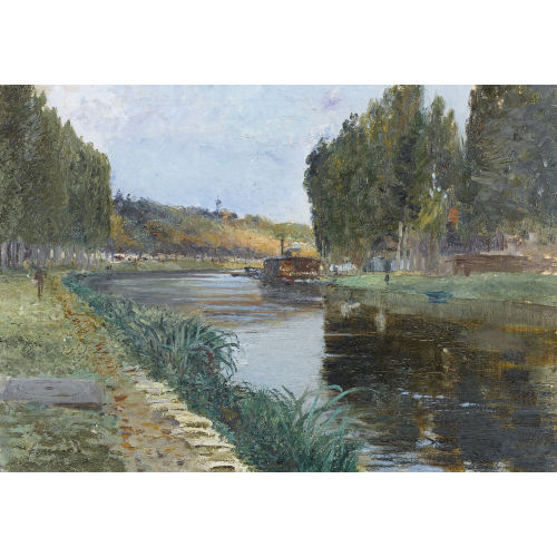 GEORGES STEIN : Sommerliche Seinepartie mit Boot (DOBIASCHOFSKY AUKTIONEN AG)