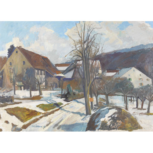 MAX B�HLEN : 'Winterlandschaft' (DOBIASCHOFSKY AUKTIONEN AG)