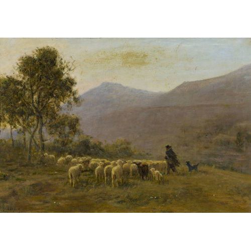 ALBERT CHARPIN : Berg�re et ses moutons (DOBIASCHOFSKY AUKTIONEN AG)