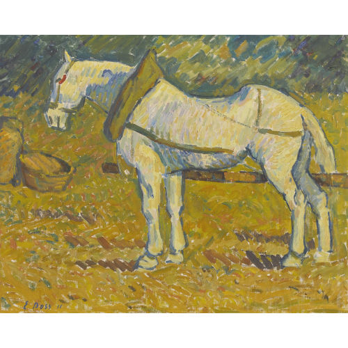 EDUARD BOSS : Eingespannter Schimmel (DOBIASCHOFSKY AUKTIONEN AG)