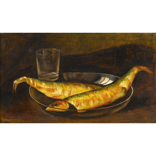 EGON VON VIETINGHOFF : Stillleben mit Fischen in Glasschale (DOBIASCHOFSKY AUKTIONEN AG)