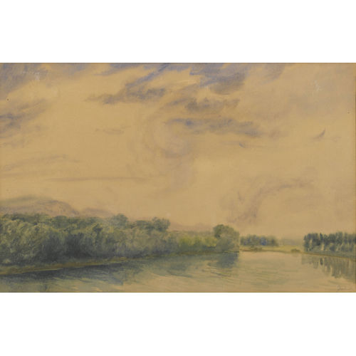 KARL ITSCHNER : Waldlandschaft mit See (DOBIASCHOFSKY AUKTIONEN AG)