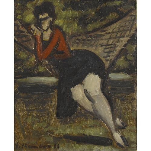 �MILE FRAN�OIS CHAMBON : Frau in der H�ngematte (DOBIASCHOFSKY AUKTIONEN AG)