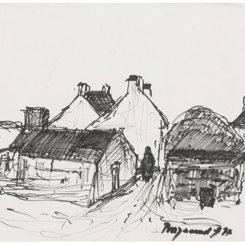 GEORGES BORGEAUD : Rue de village (DOBIASCHOFSKY AUKTIONEN AG)