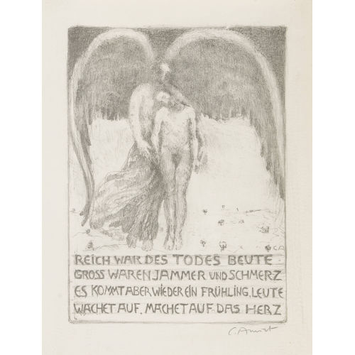 CUNO AMIET : 'Gedenkblatt an den Tod Oscar Millers' (DOBIASCHOFSKY AUKTIONEN AG)
