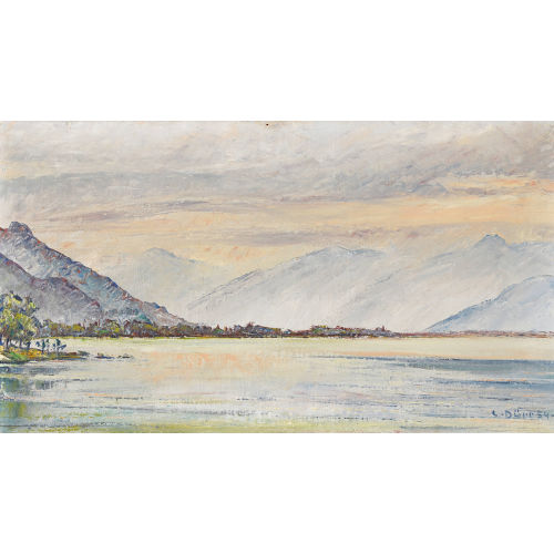 LOUIS D�RR : Thunersee im Dunst (DOBIASCHOFSKY AUKTIONEN AG)