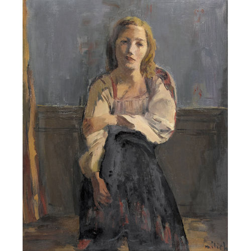 ABRAM ADOLPHE MILICH : Modell im Atelier (DOBIASCHOFSKY AUKTIONEN AG)