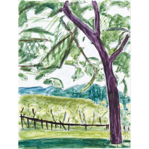 BRUNO HESSE : Sommerlandschaft mit Baum (DOBIASCHOFSKY AUKTIONEN AG)