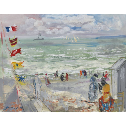 EMILIO GRAU-SALA : 'Plage de Deauville' (DOBIASCHOFSKY AUKTIONEN AG)