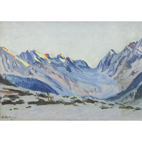 ALBERT NYFELER : 'L�tschental im Winter' (DOBIASCHOFSKY AUKTIONEN AG)