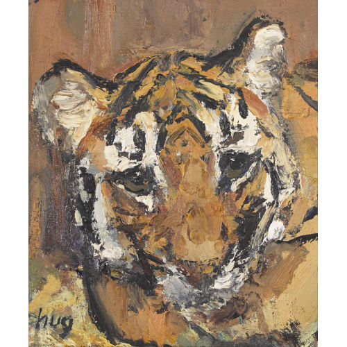 FRITZ HUG : Tigerkopf (DOBIASCHOFSKY AUKTIONEN AG)