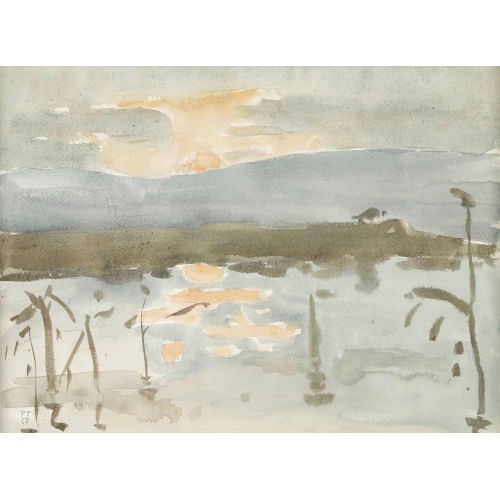 PETER THALMANN : 'Abend am See II' (DOBIASCHOFSKY AUKTIONEN AG)