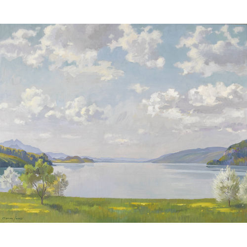 MARCUS JACOBI : Fr�hling am Thunersee (DOBIASCHOFSKY AUKTIONEN AG)