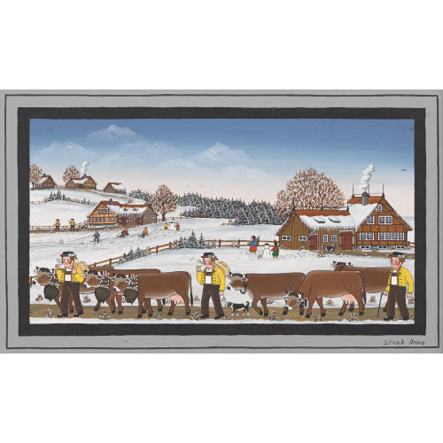 ANNA (EIGTL. JOSIPOVIC STAUB : Appenzeller Winterlandschaft (DOBIASCHOFSKY AUKTIONEN AG)