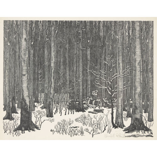 EMIL ZBINDEN : 'Wald im Winter' (DOBIASCHOFSKY AUKTIONEN AG)