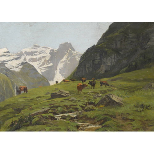 �DOUARD METTON : 'Alpage de Corbassi�re' (DOBIASCHOFSKY AUKTIONEN AG)