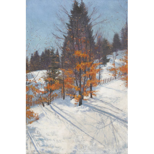 WILLIAM-VICTOR AUBERT : Sonniger Wintertag (DOBIASCHOFSKY AUKTIONEN AG)